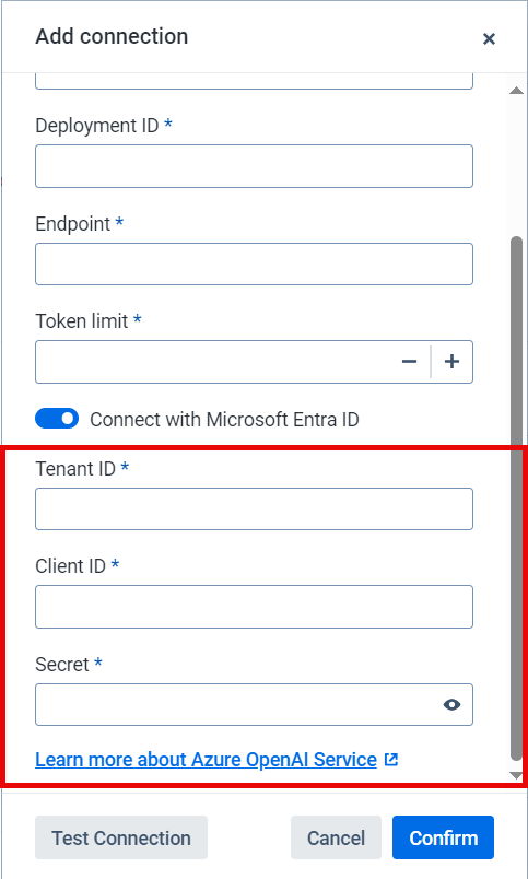 Establishing the AI Connection for the AI Assistant – Templafy Help center