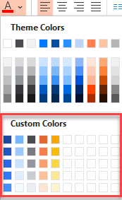 How to enable and use with In-template custom colors – Templafy Help center