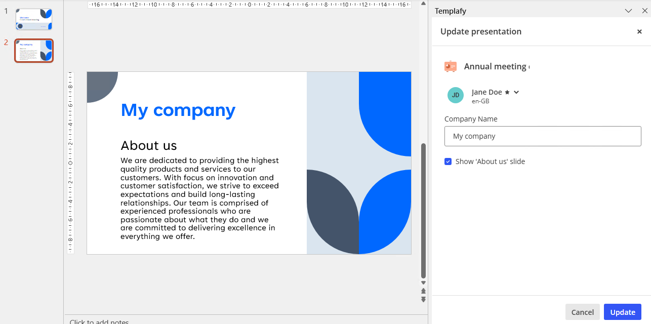 UpdatePresentationCheckbox-SlideInsertedExtraField.png
