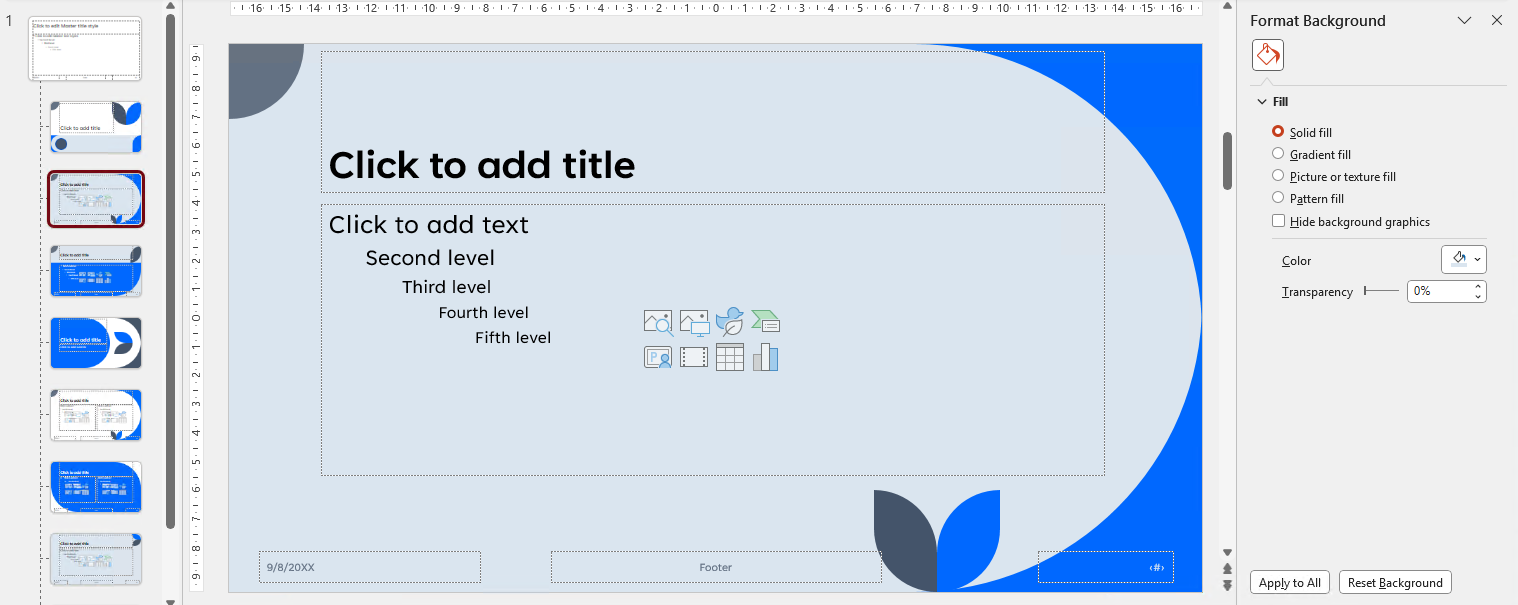 InsertSlideFromLibrary_SameLayout_DifferentBackgroundColorOfLayout.png