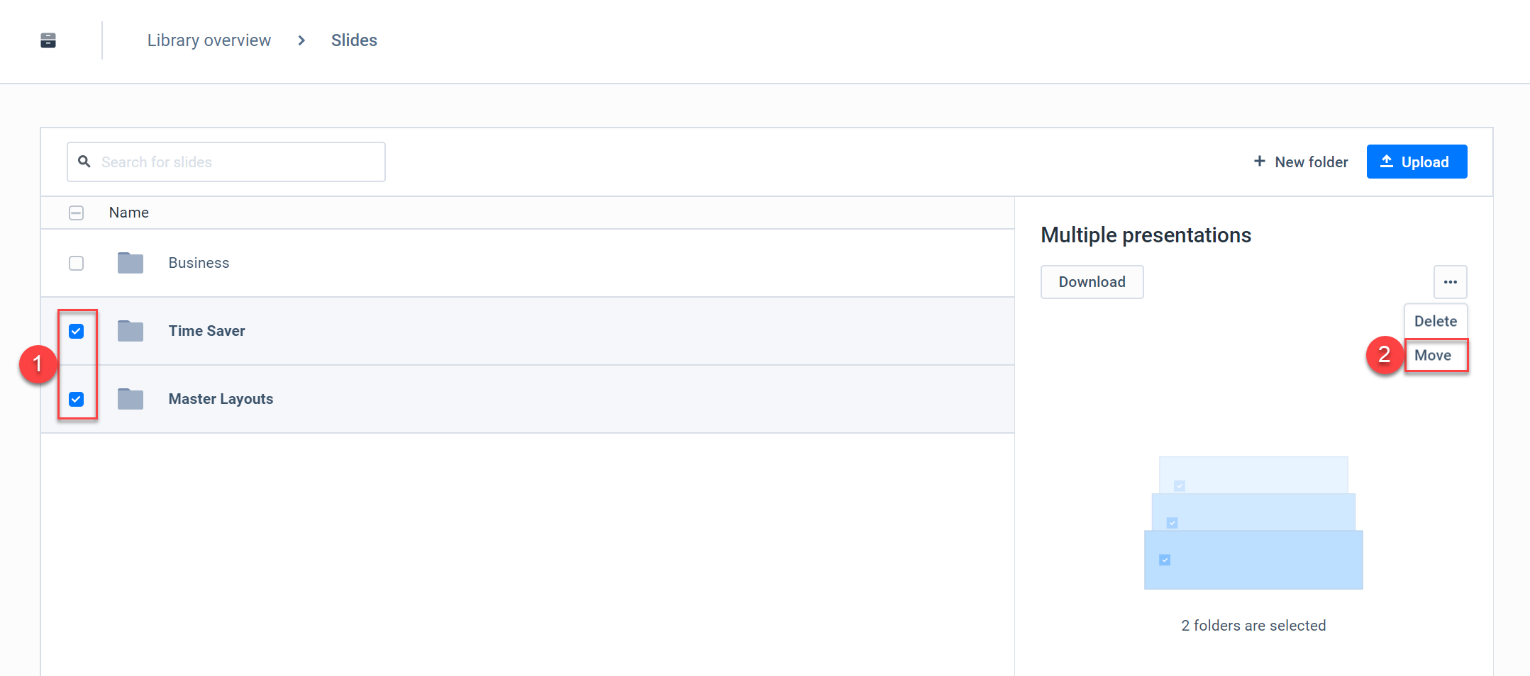 How to reorder, move or delete assets and folders in Libraries ...