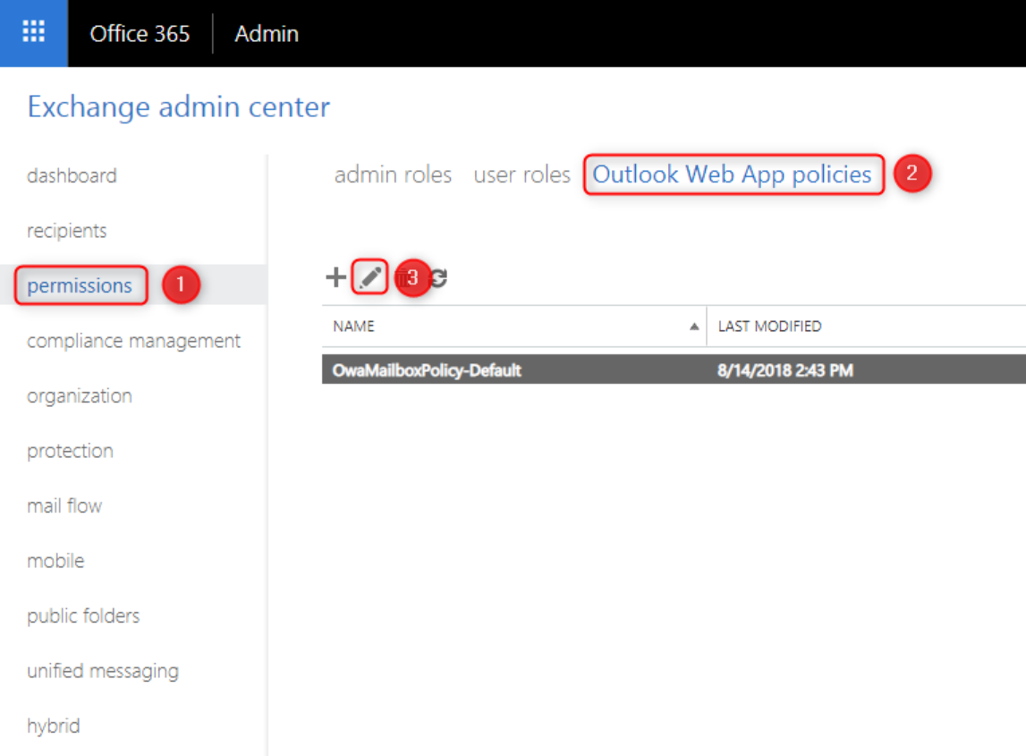 office 365 outlook web app