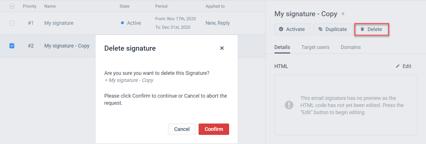 How to manage email signature parts – Templafy Help center